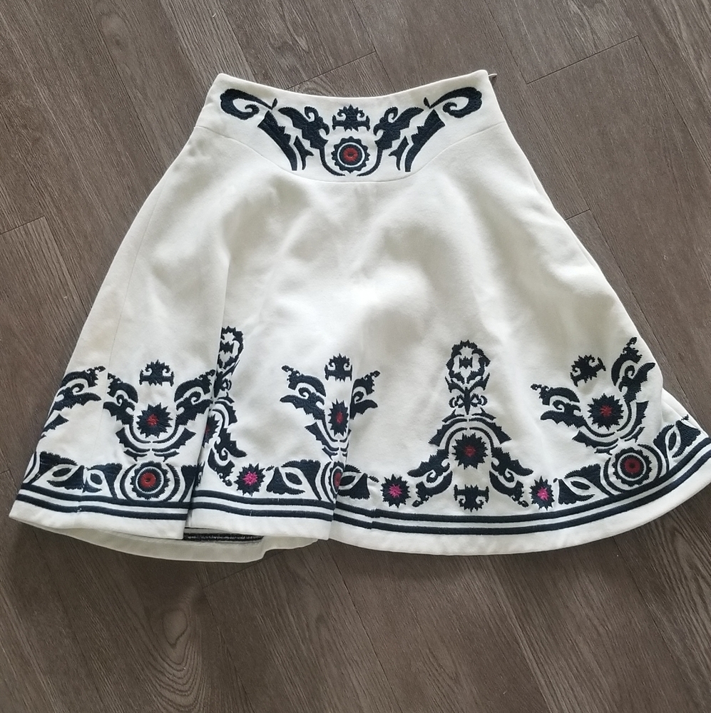 DVF Merino Wool Runway Skirt